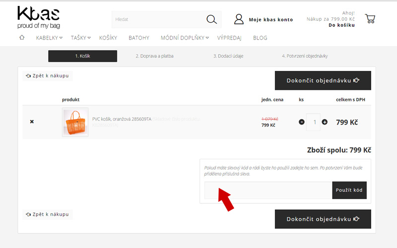 Jak si uplatnit slevový kód