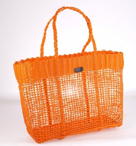 Košík Kbas z PVC materiálu oranžový 285609TA
